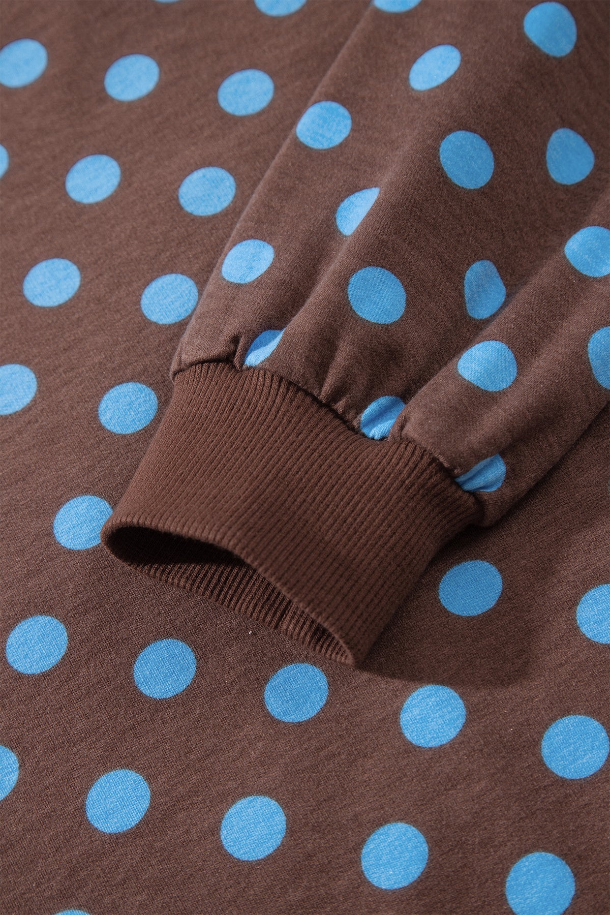 Khaki Polka Dot Hooded Long Sleeve Top Casual Mini Skort Set