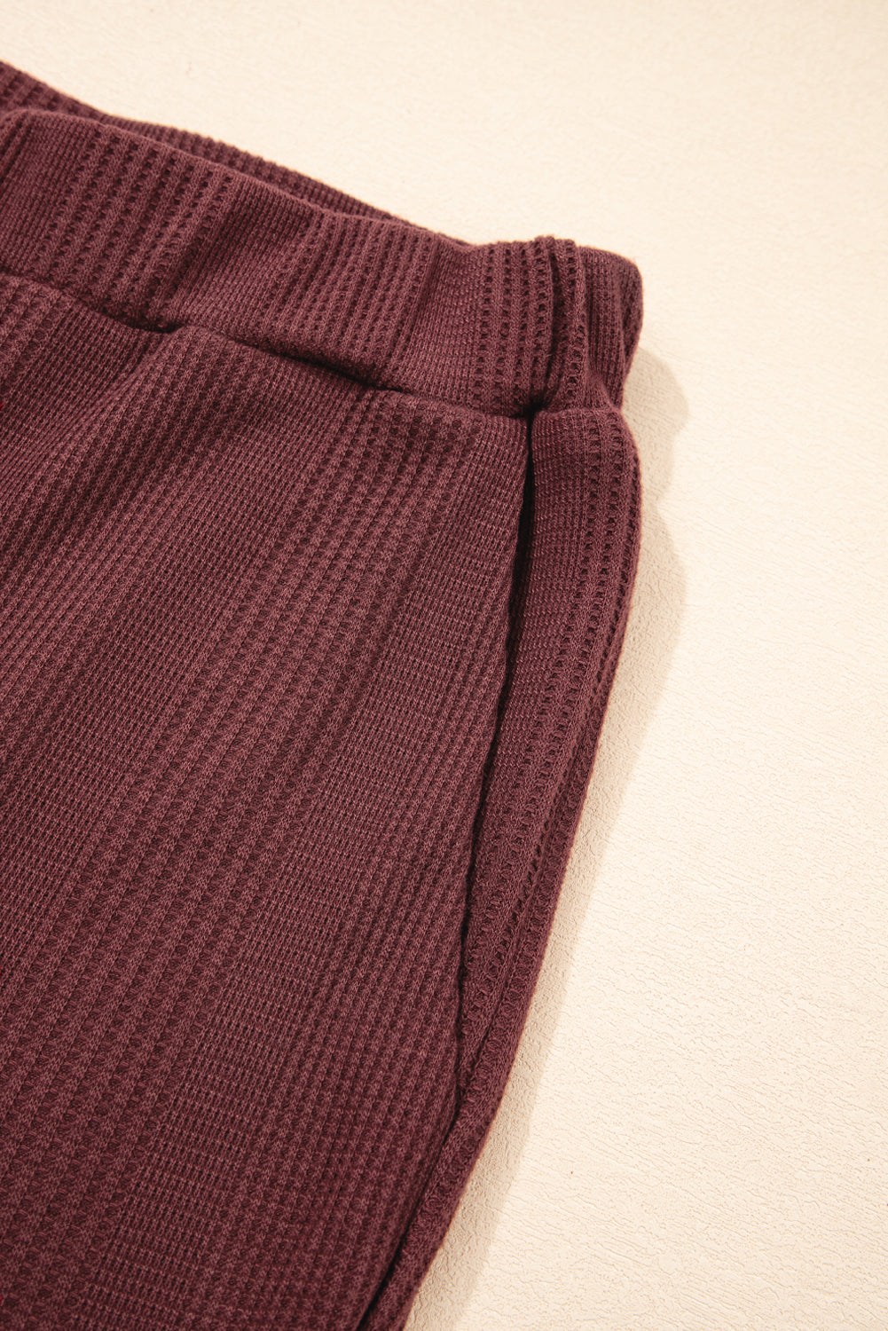 Duffel Green Solid Color Ribbed Ruffle Tank Top and Pants Set