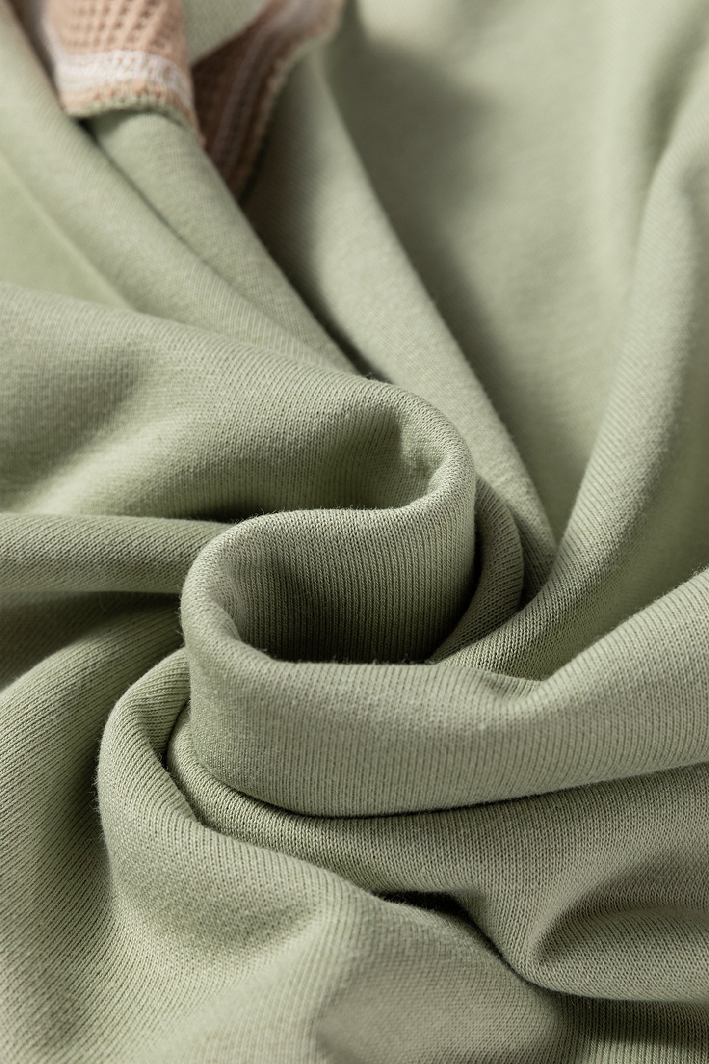 Color Block Mix Texture Waffle Patchwork Oversize Sweatshirt