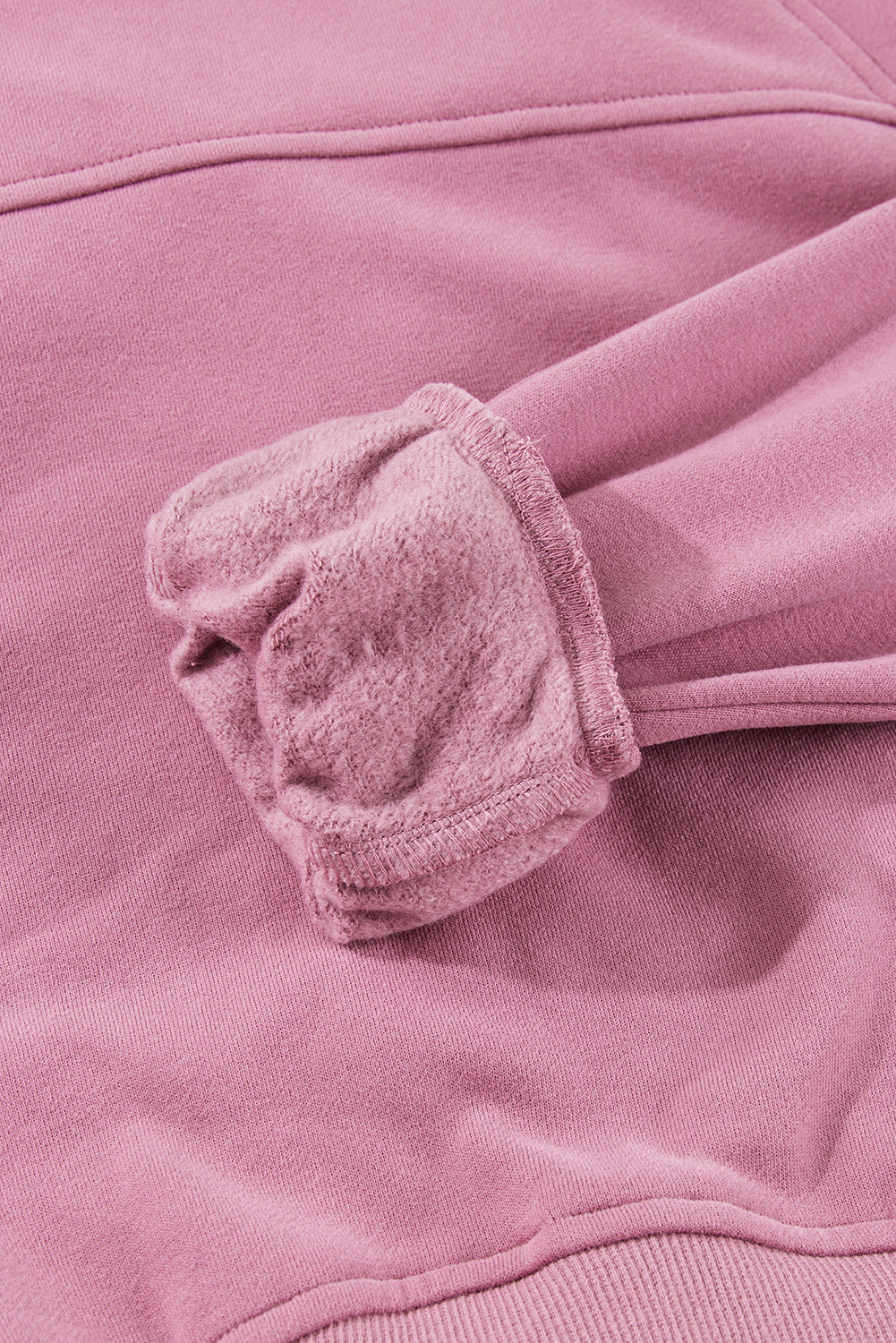 Black Zip Up Stand Collar Ribbed Thumbhole Sleeve Sweatshirt