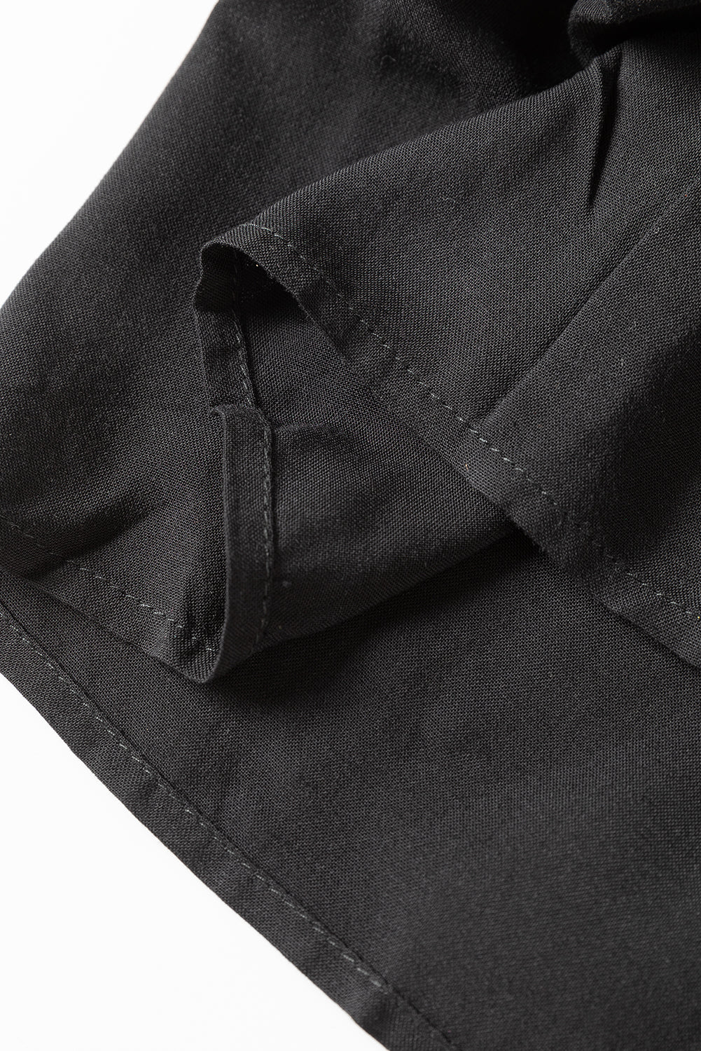 Lace Puff Sleeve Buttoned Tiered Ruffled Mini Dress