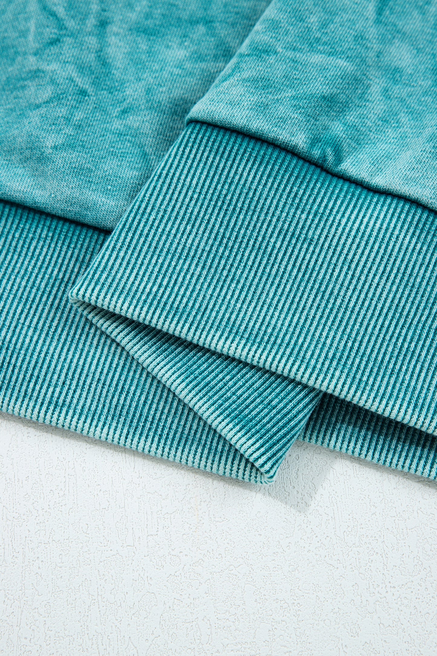 Saved by grace Letter Embroidery Mineral Wash Loose Sweatshirt