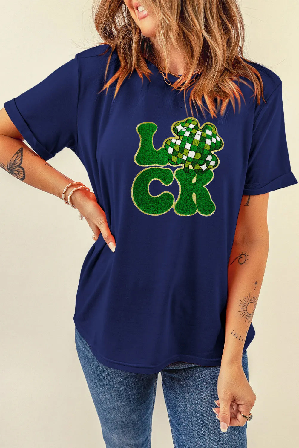 Saint Patrick’s Day Lucky Clover Graphic T Shirt