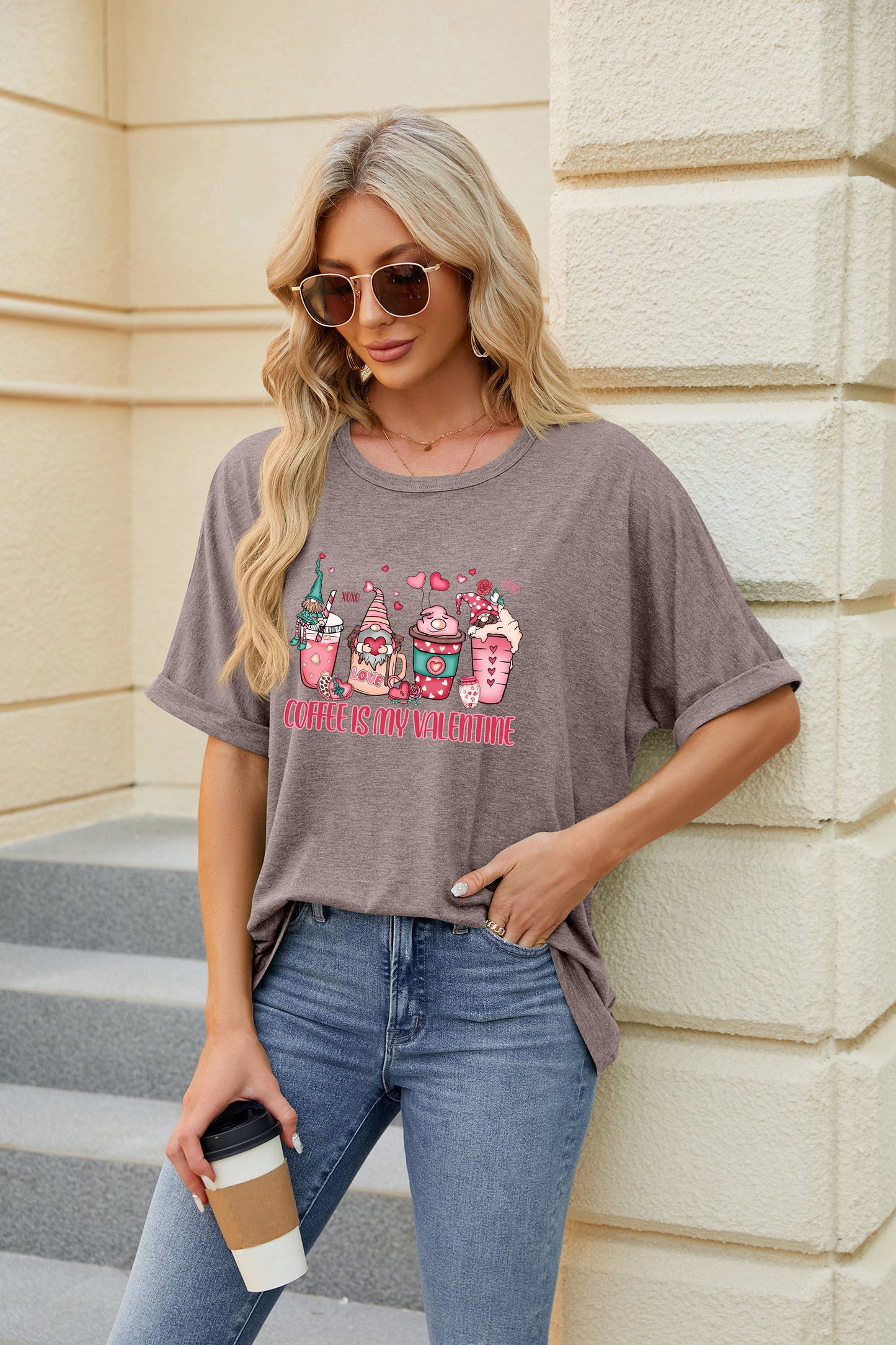 Valentine's Day Coffee Is My Valentine Graphic Tee