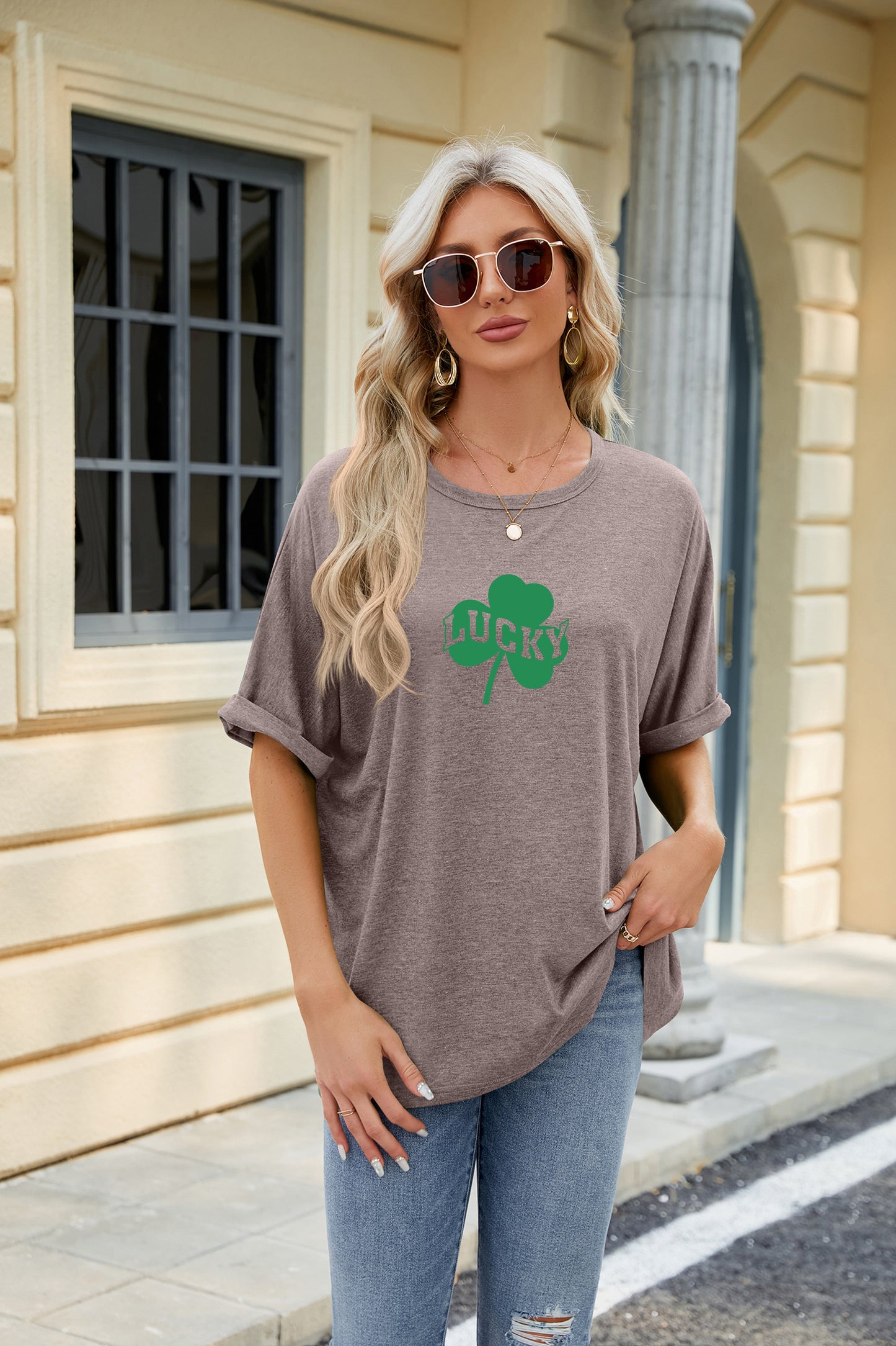 St Patrick’s Day Lucky Shamrock Graphic Tee