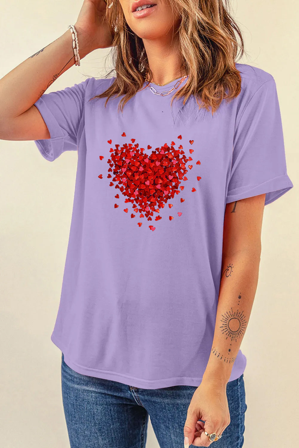 Valentine’s Day Red Heart Graphic Tee