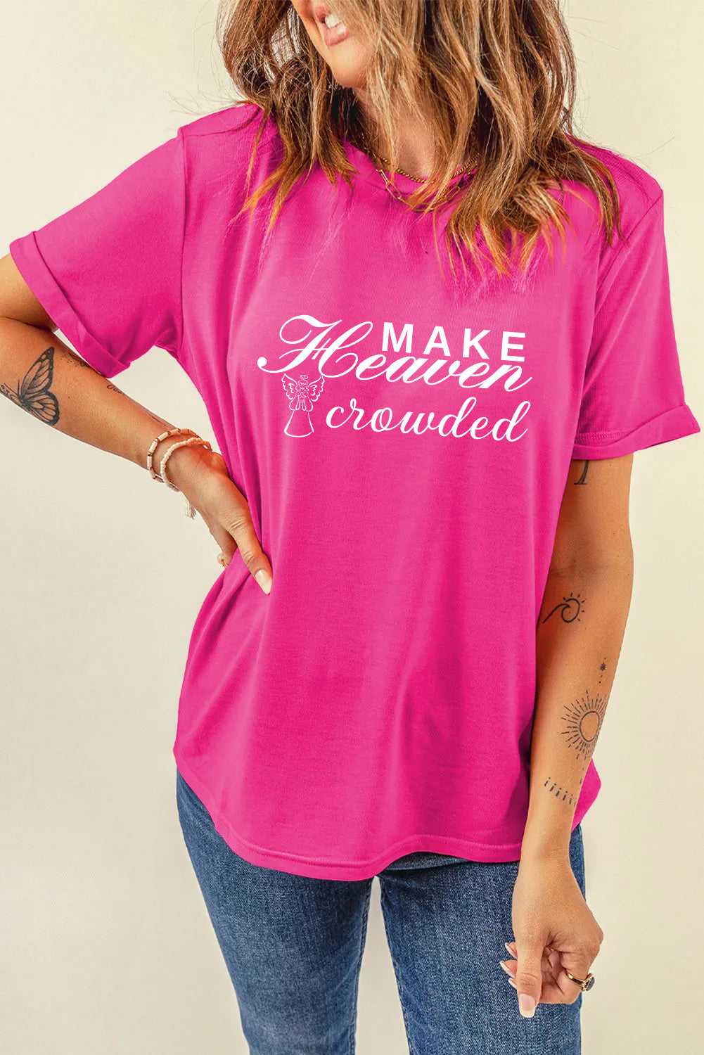 Easter Make Heaven Crowded Faith Graphic T Shirt