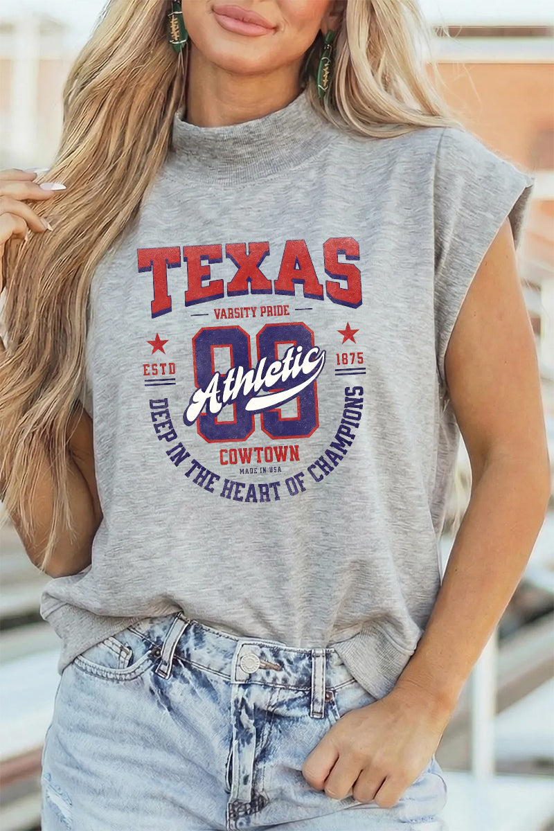 Texas Varsity Polyester Tee Casual Game Day Athletic