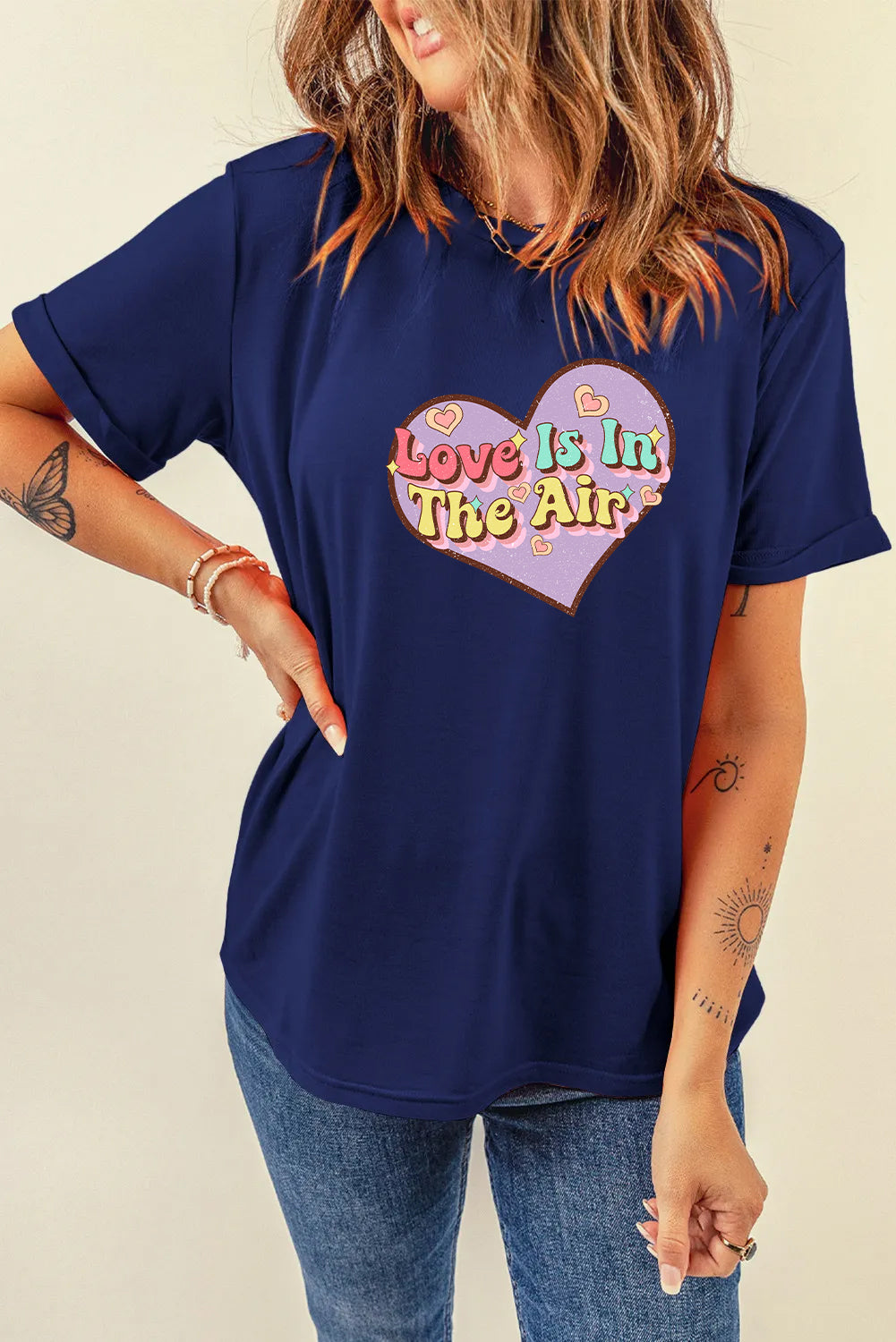 Valentine’s Day Love Is In The Air Heart Graphic T Shirt