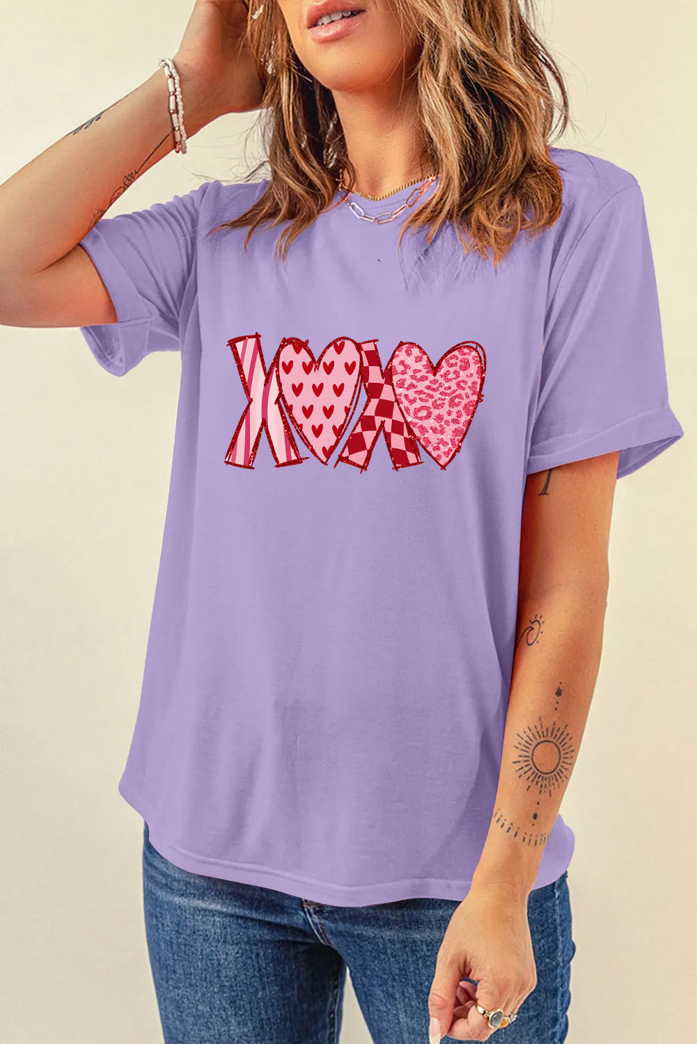 Valentine’s Day XOXO Heart Graphic Tee