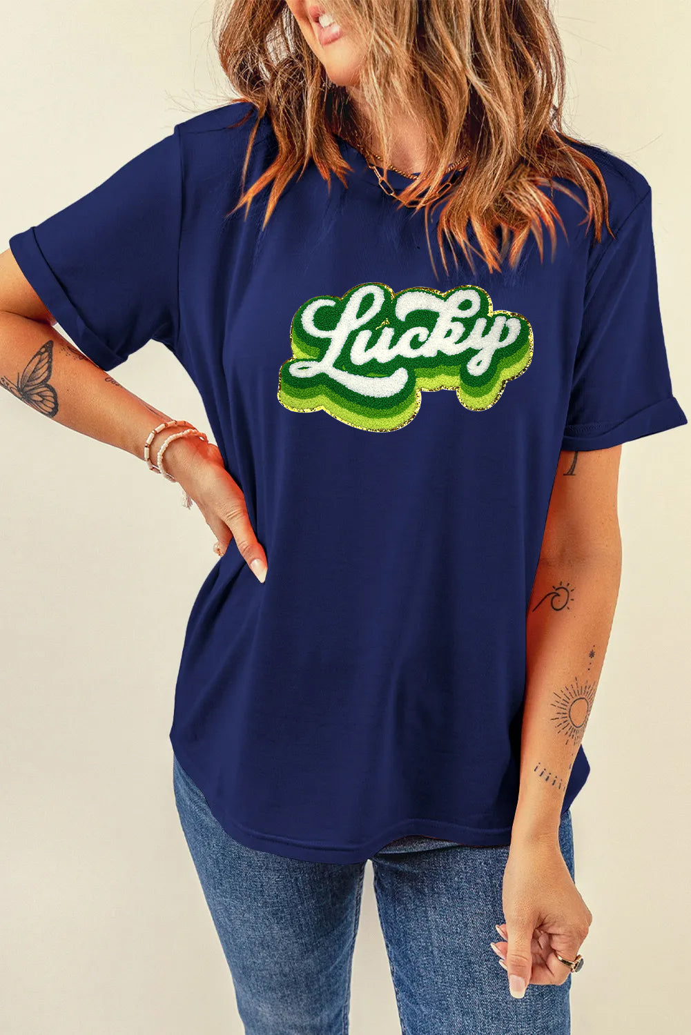 Saint Patrick’s Day Lucky Graphic T Shirt for Women