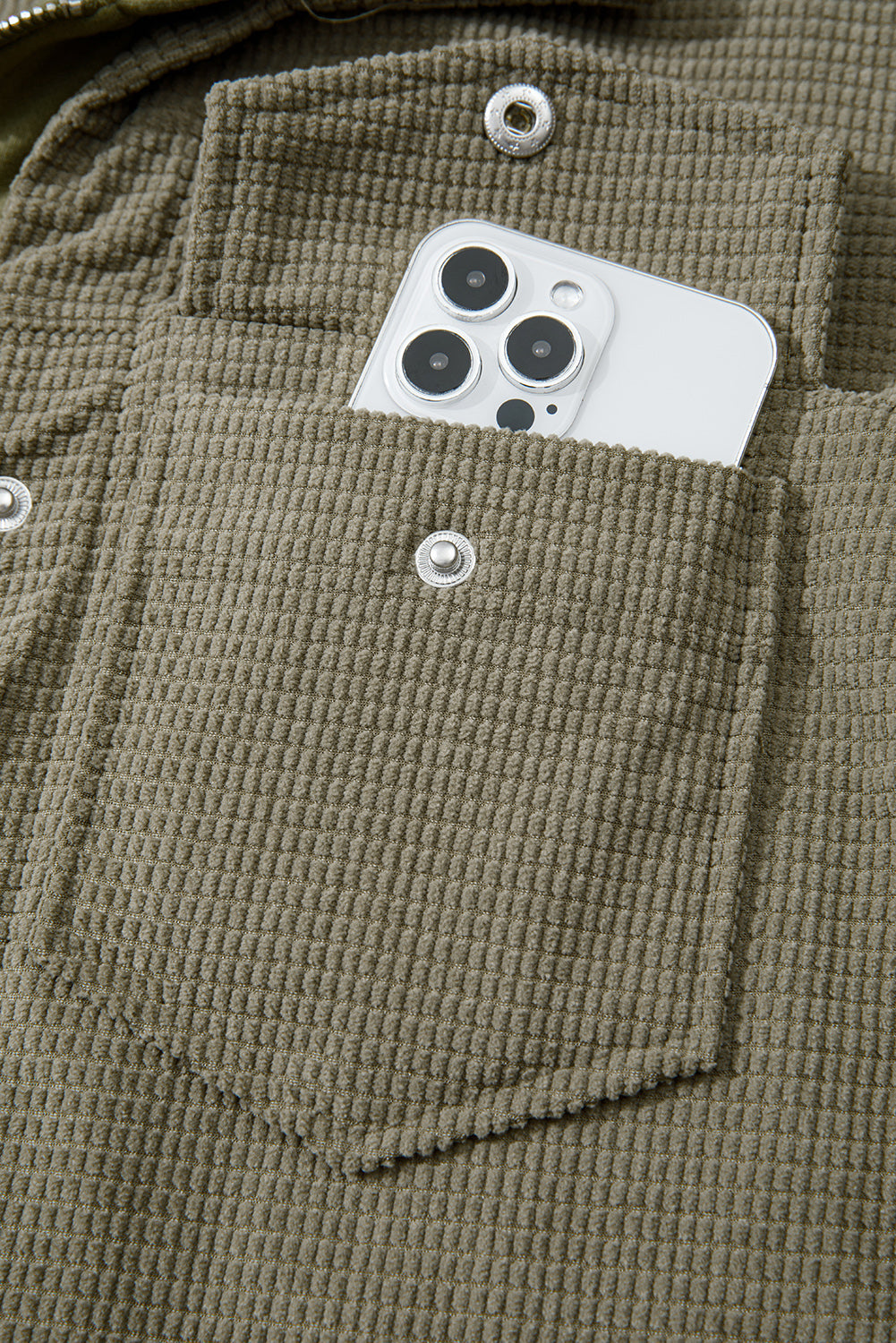 Beige 2 in 1 Thermal Knit Textured Hooded Jacket