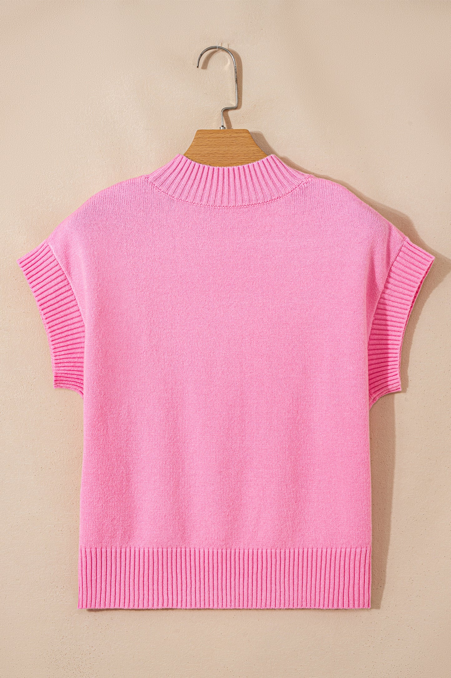 Fiery Red Valentine Heart Graphic Cropped Short Sleeve Sweater