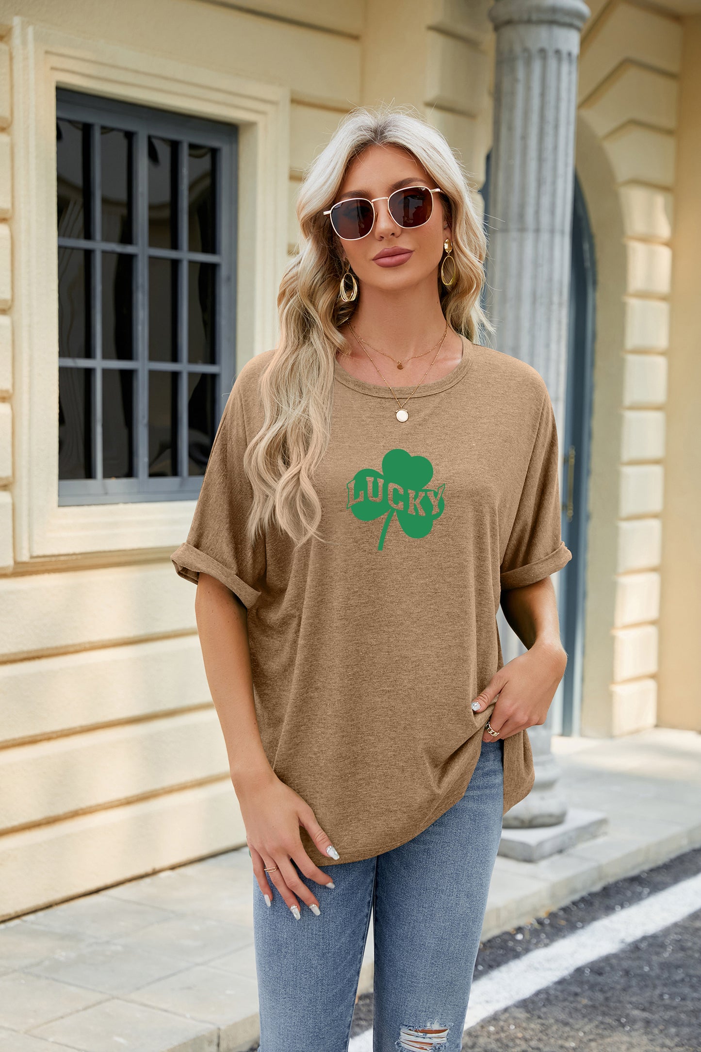 St Patrick’s Day Lucky Shamrock Graphic Tee