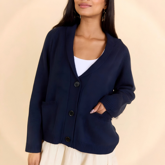 Women's American Flag Knit Patriotic Cardigan Sweater V-Neck