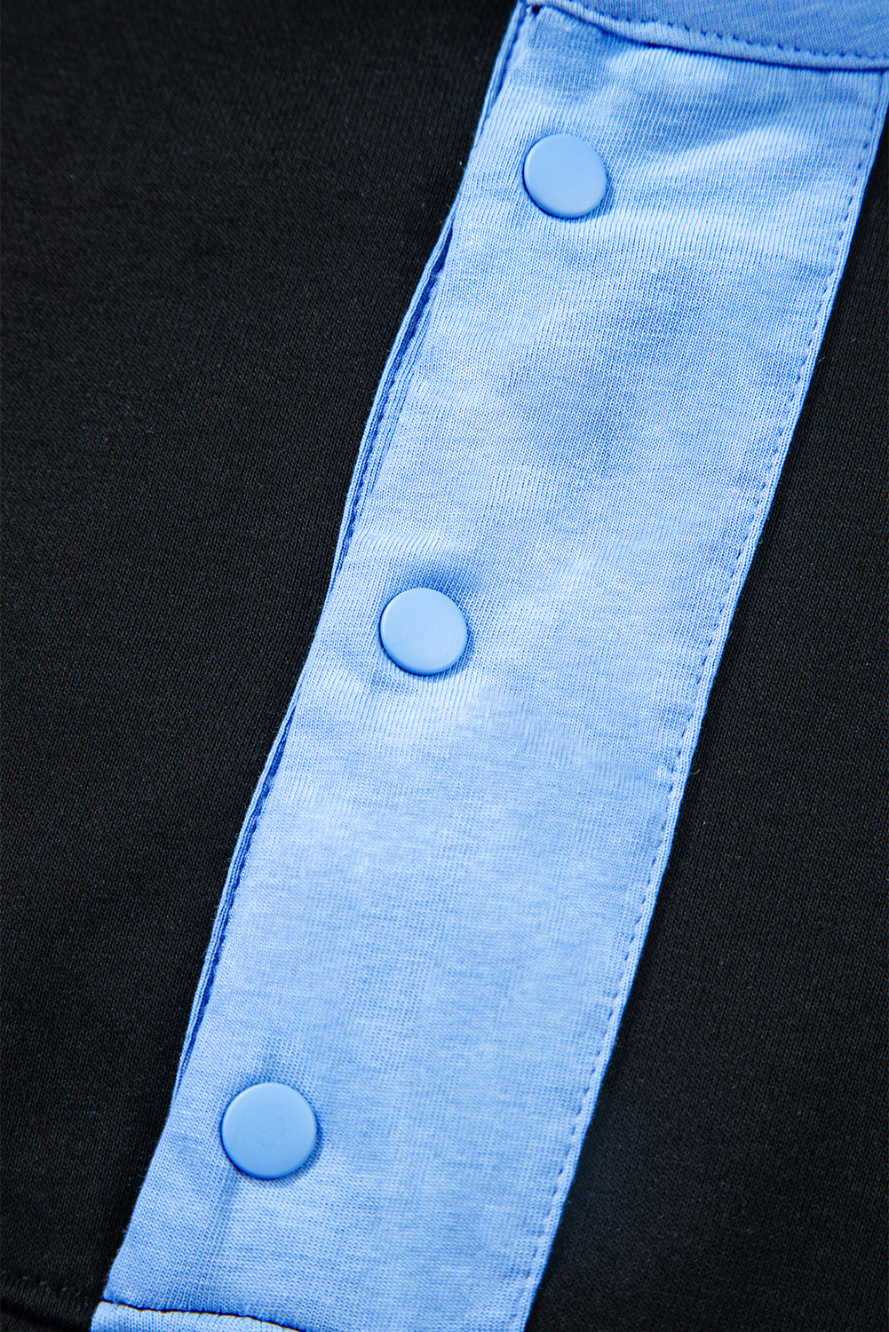 Yellow Color Block Patchwork Half Button Pullover and Shorts 2pcs Outfit