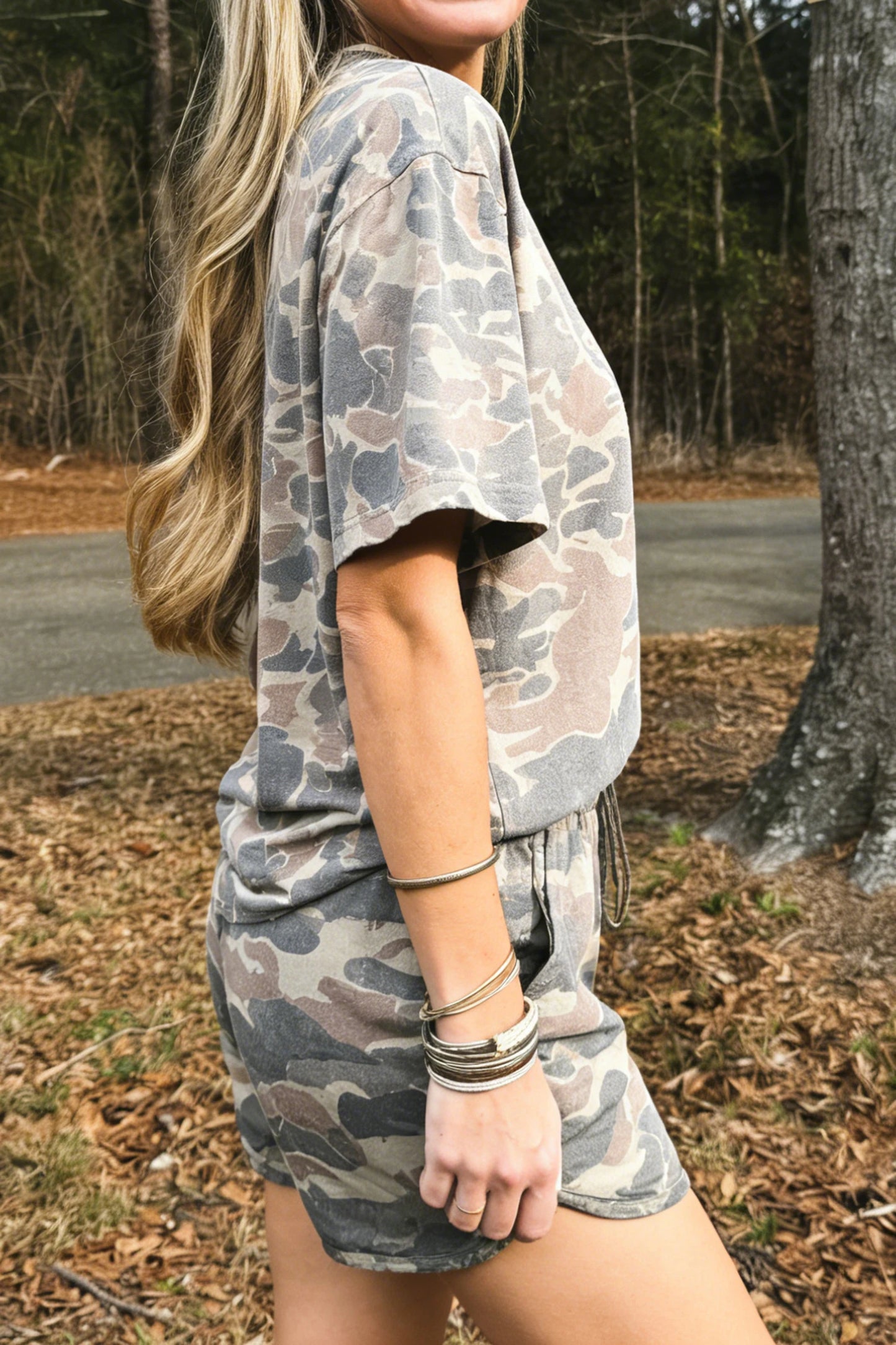 Multicolour Camouflage Short Set