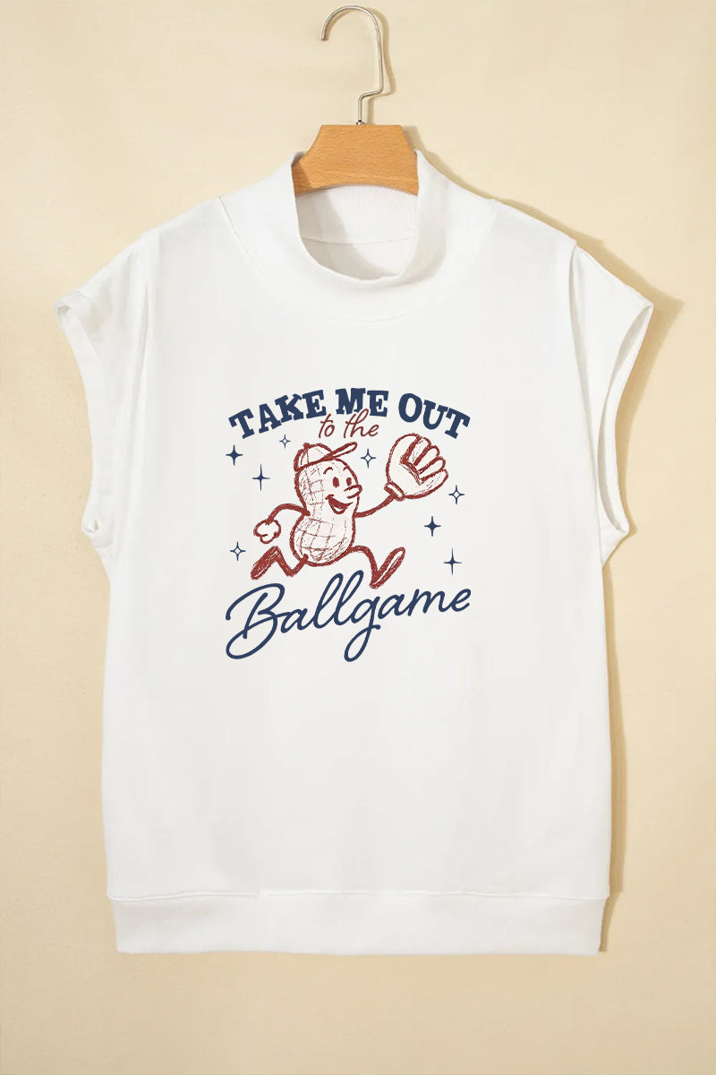 Baseball Graphic Polyester Tee Casual Boutique Game Day