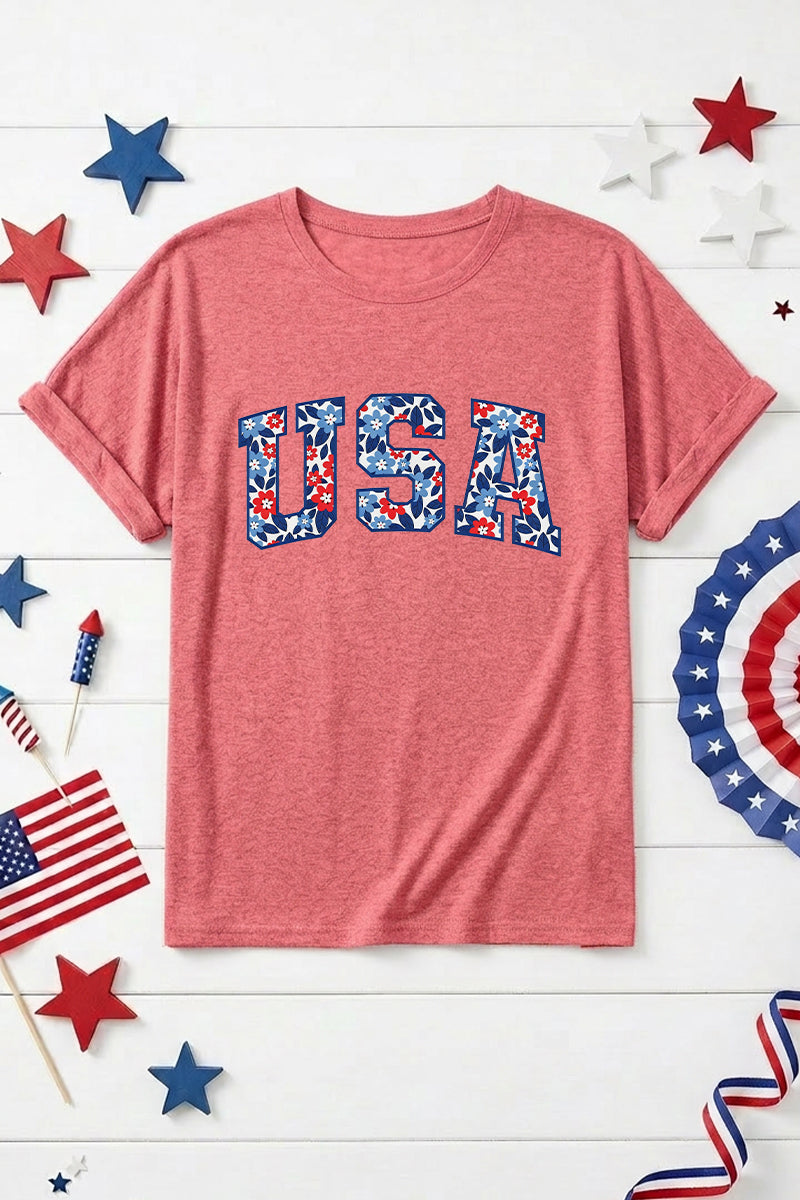 Independence Day USA Graphic Short Sleeve Tee