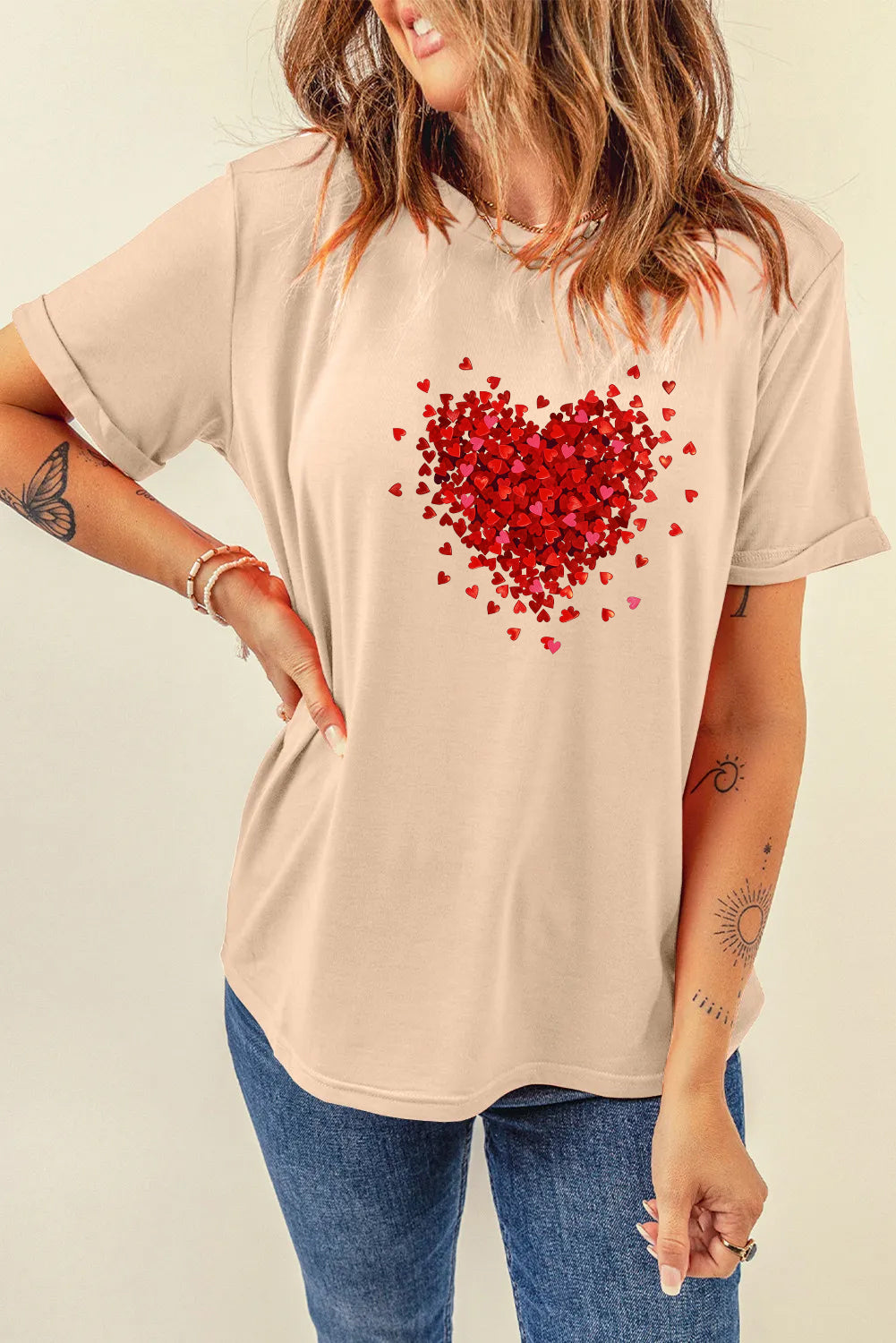 Valentine’s Day Red Heart Graphic Tee