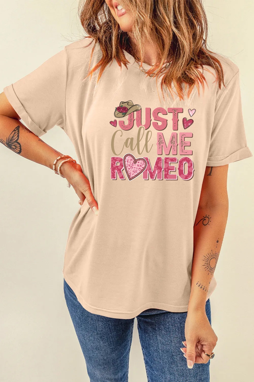 Valentine’s Day Just Call Me Romeo Graphic Tee