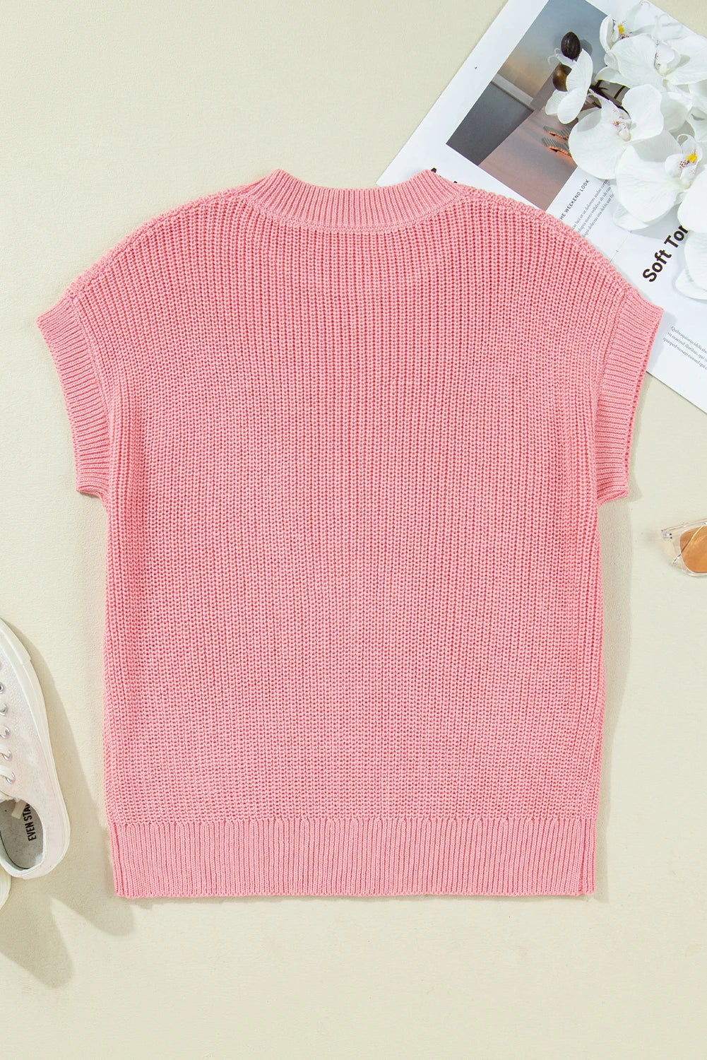 Nutcracker Cutie Sequin Graphic Short Sleeve Sweater