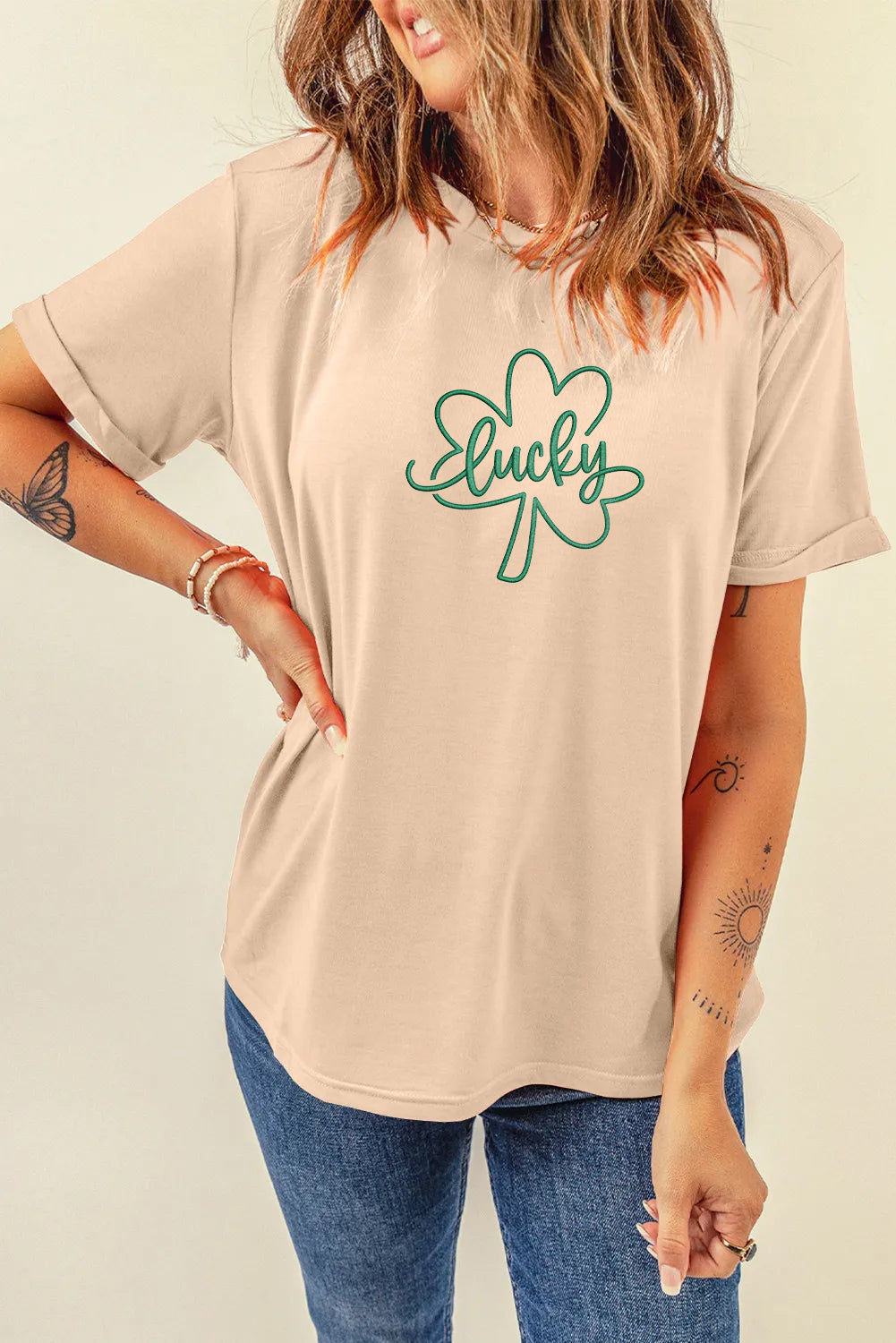St Patricks Day Lucky Shamrock Graphic T-Shirt