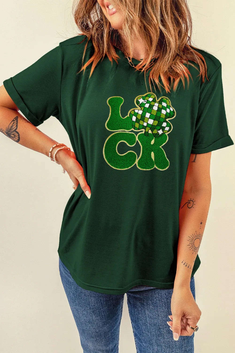 Saint Patrick’s Day Lucky Clover Graphic T Shirt