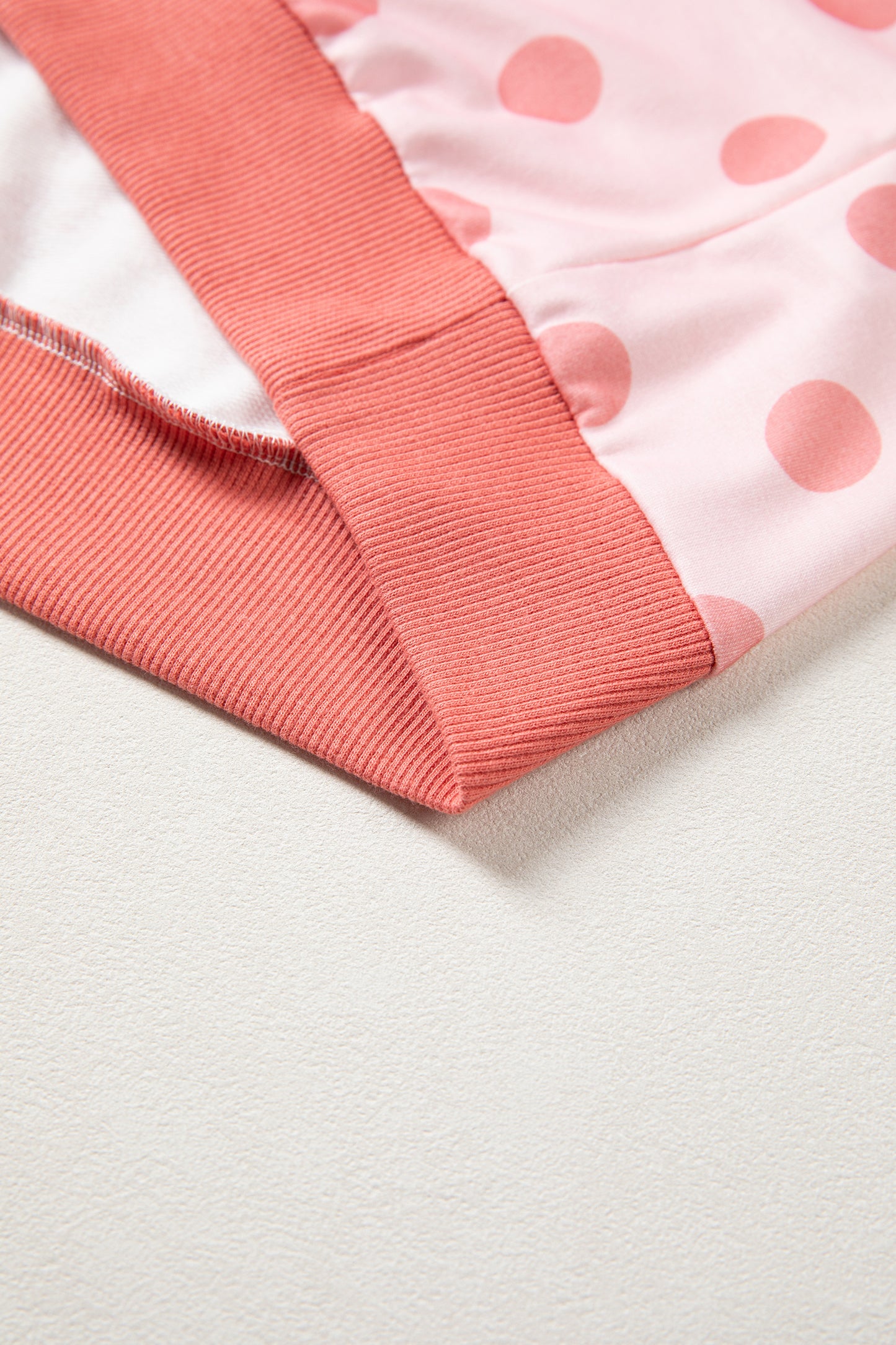 Polka Dot Knit Tee Casual Colorblock Boutique Top
