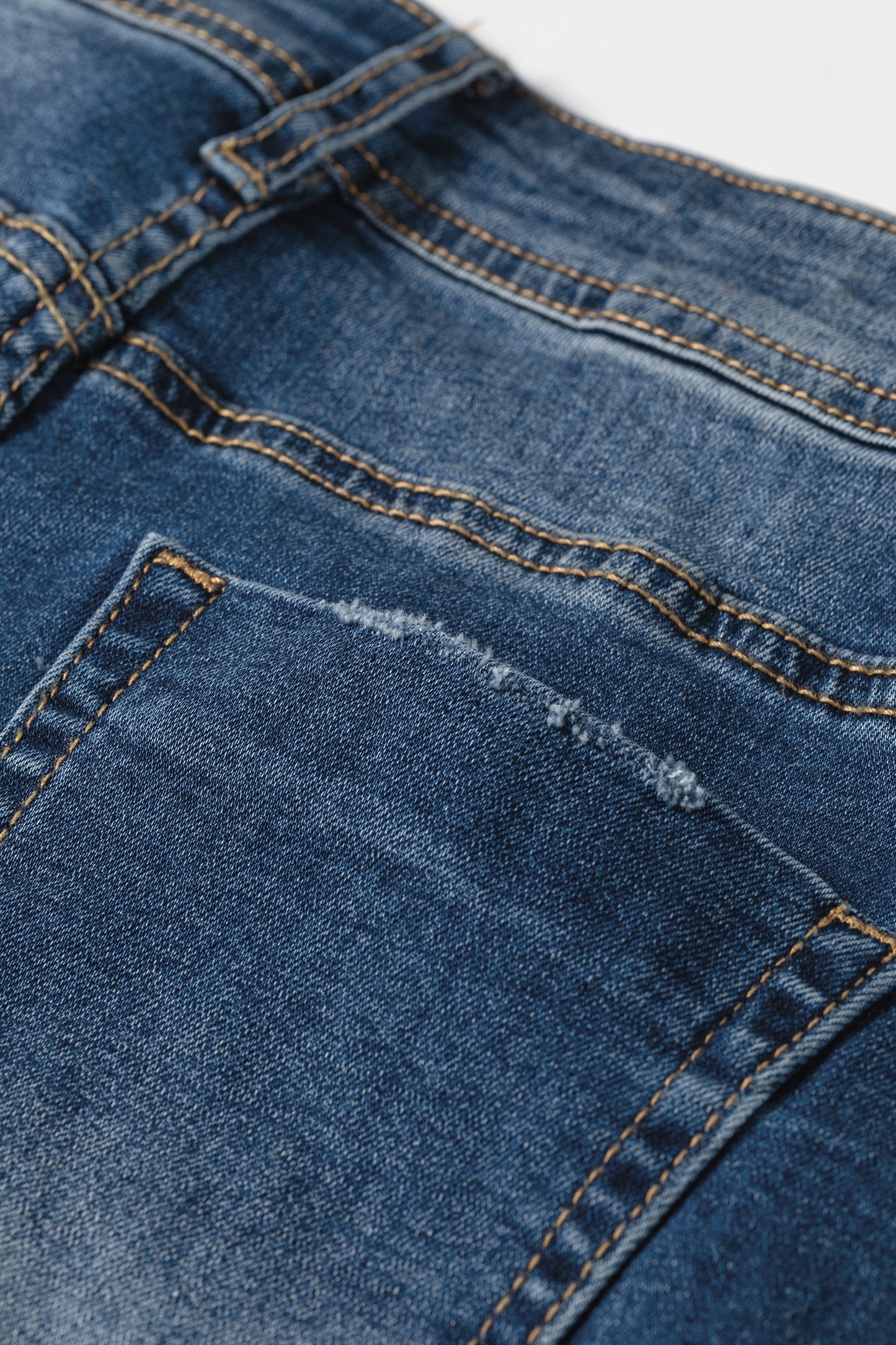 Ashleigh Blue Acid Washed Straight Leg Full Length Casual Jeans