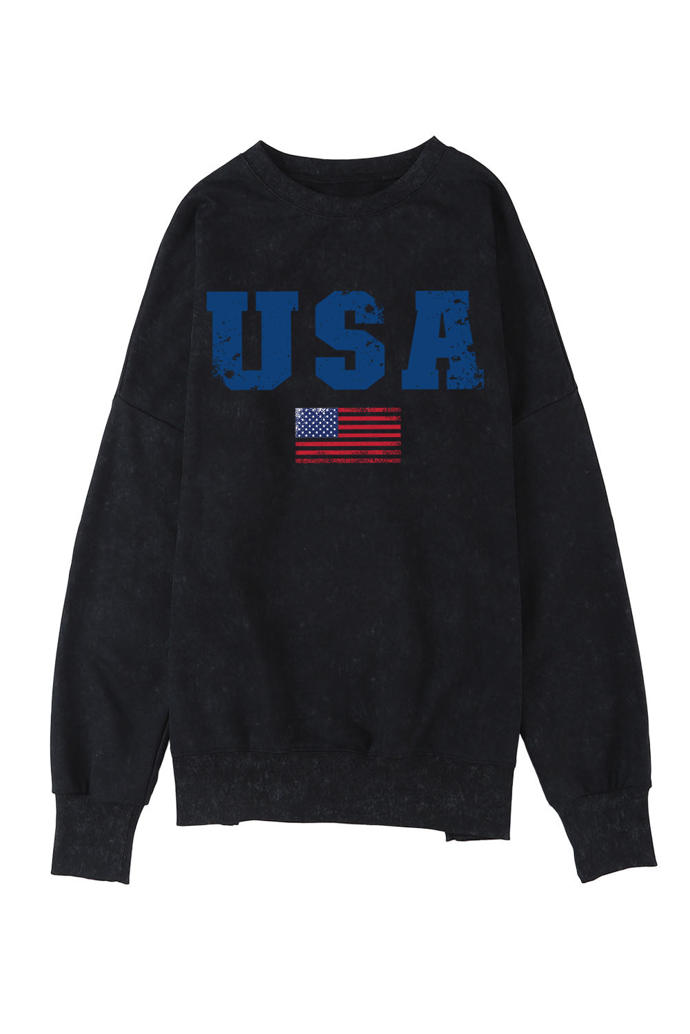 Vintage USA Graphic Sweatshirt with Loose Fit Design