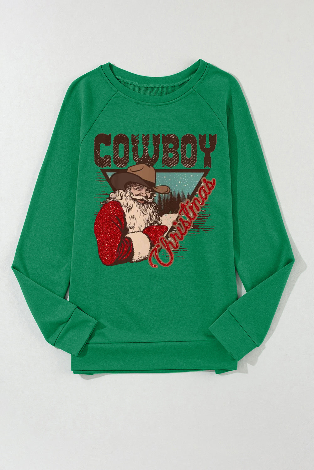 Cowboy Boy Printed Crew Neck Pullover Sweatshirt