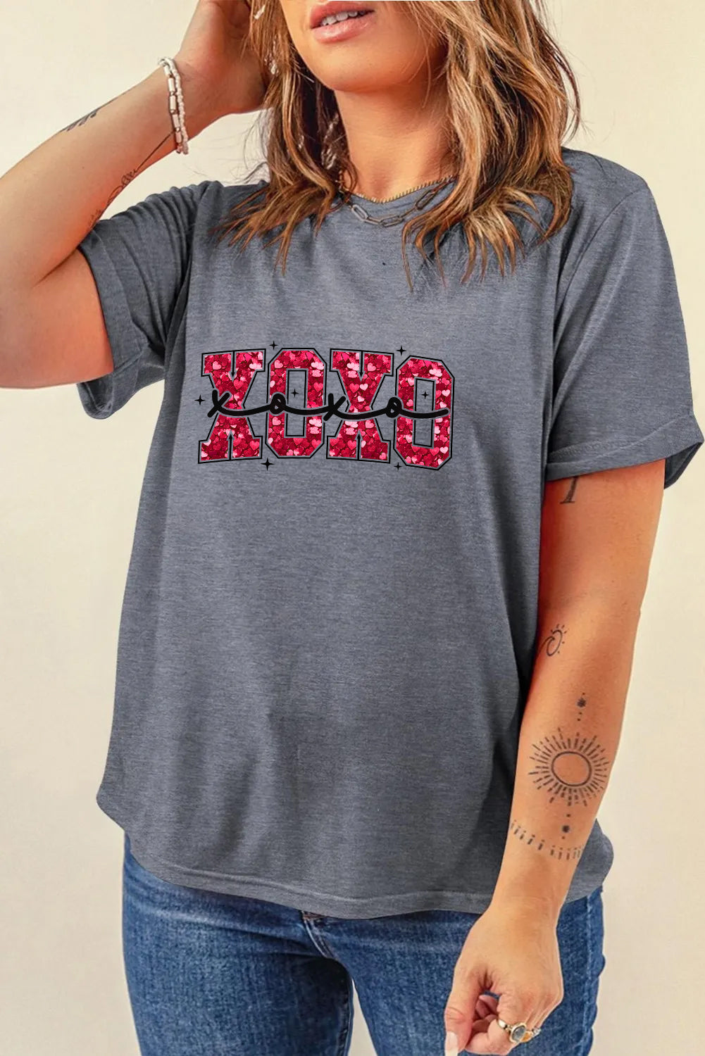 Valentine’s Day XOXO Heart Graphic Tee
