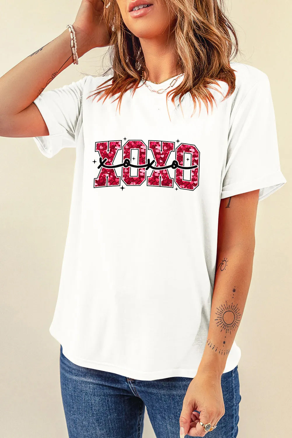 Valentine’s Day XOXO Heart Graphic Tee