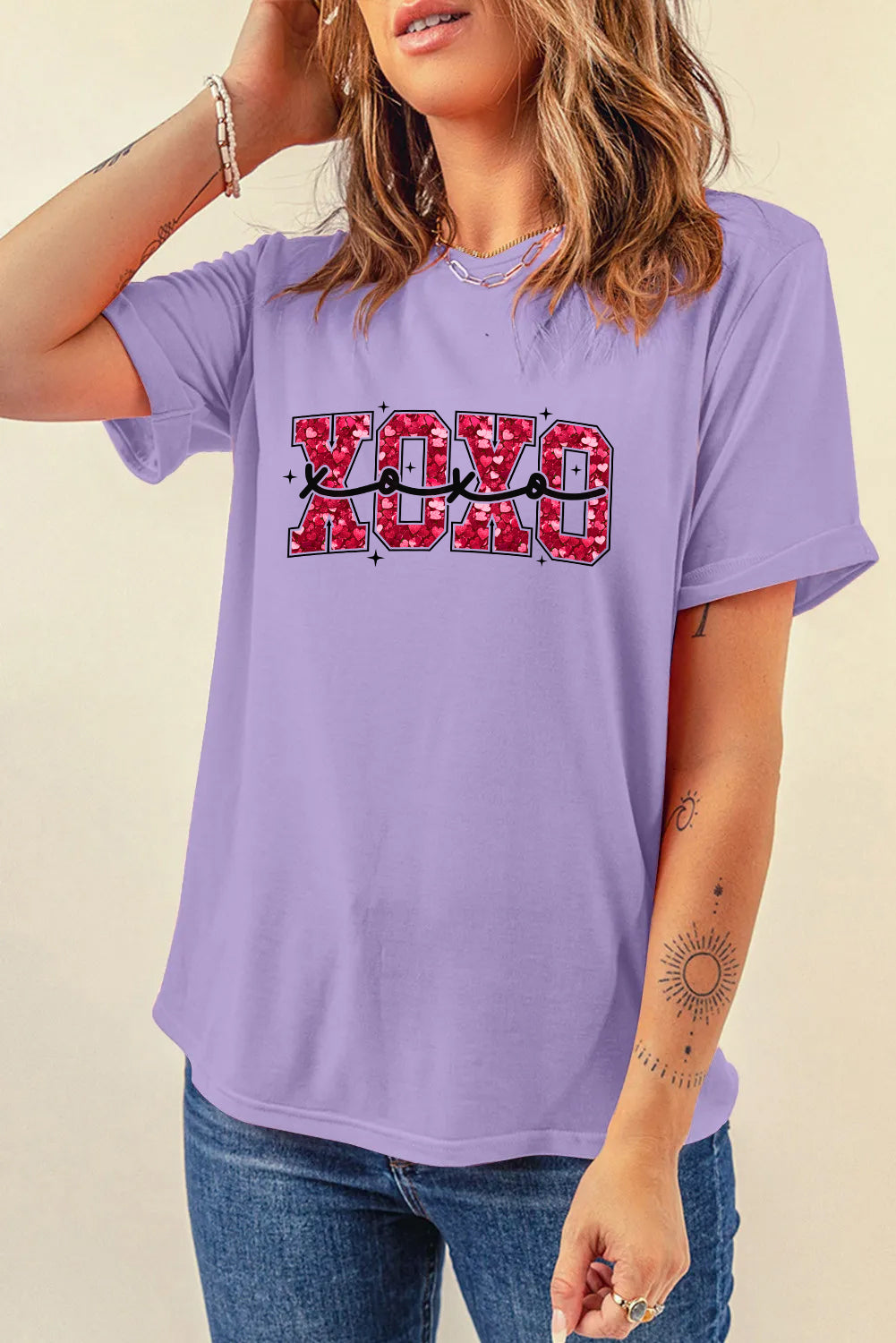 Valentine’s Day XOXO Heart Graphic Tee