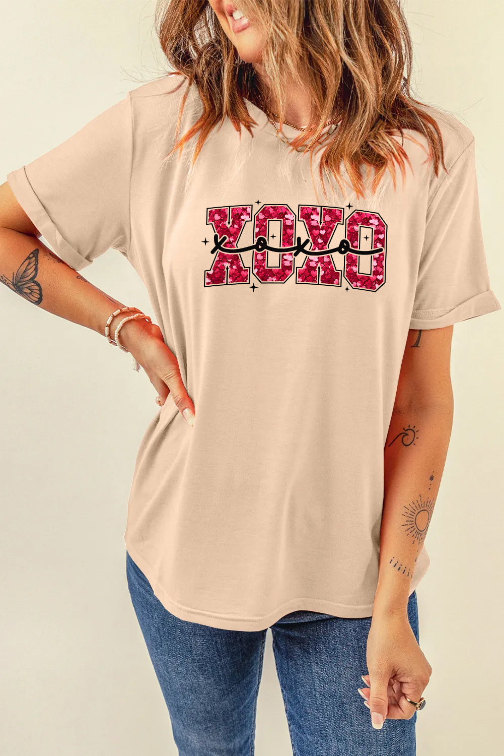 Valentine’s Day XOXO Heart Graphic Tee