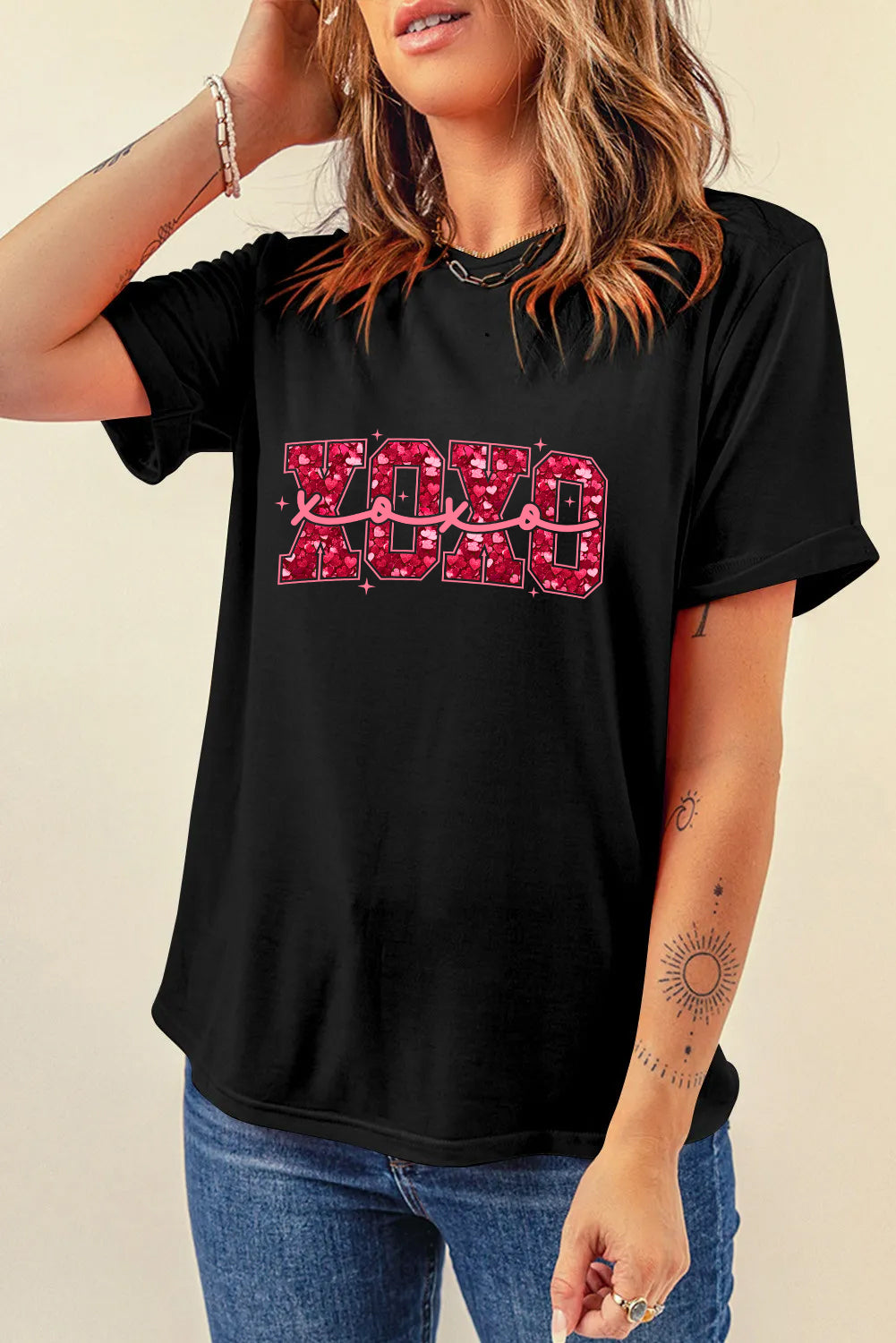 Valentine’s Day XOXO Heart Graphic Tee
