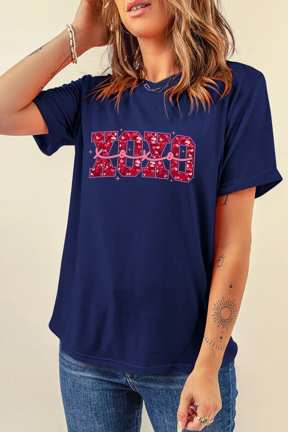 Valentine’s Day XOXO Heart Graphic Tee
