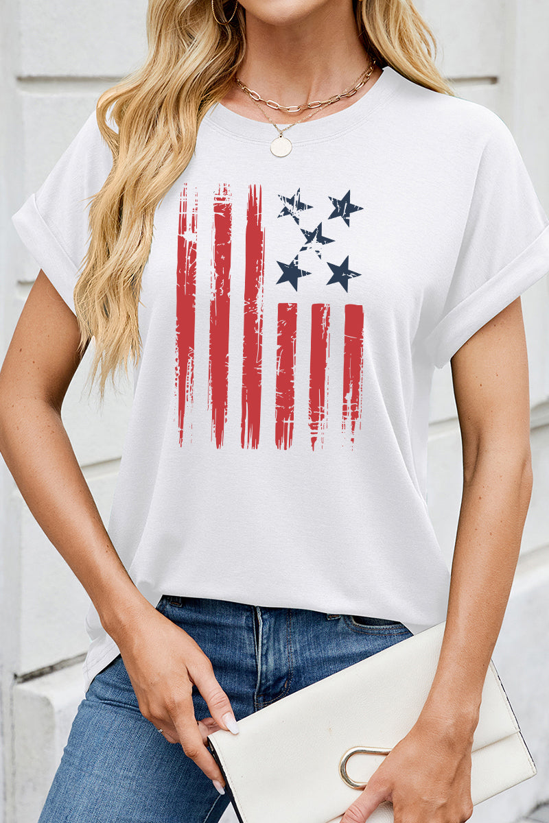 American Flag Independence Day Graphic Tee