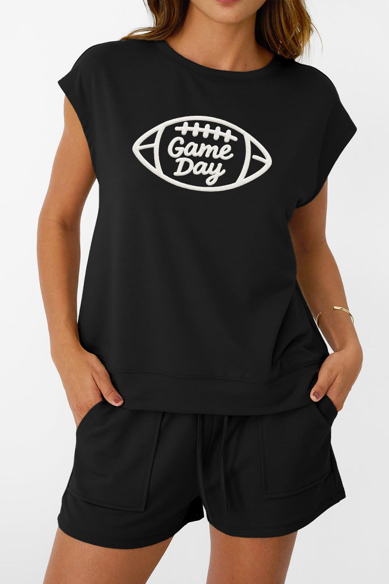 Football Game Day Set Women Minimal Sport Outfit
