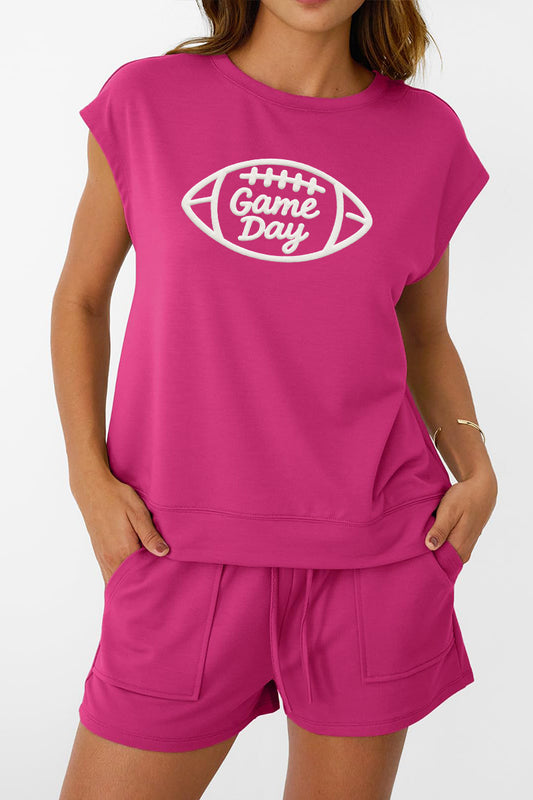 Football Game Day Set Women Minimal Sport Outfit