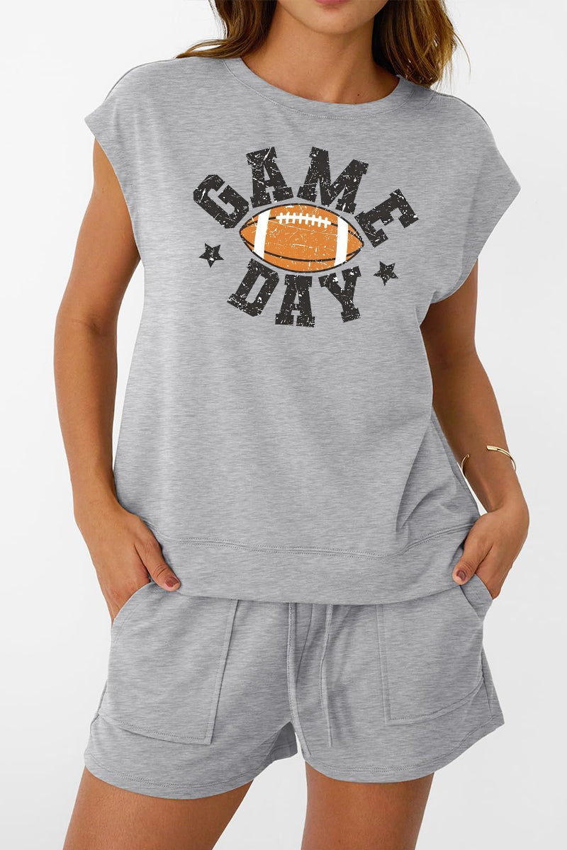 Football Game Day Set Women Oversized Sport Outfit