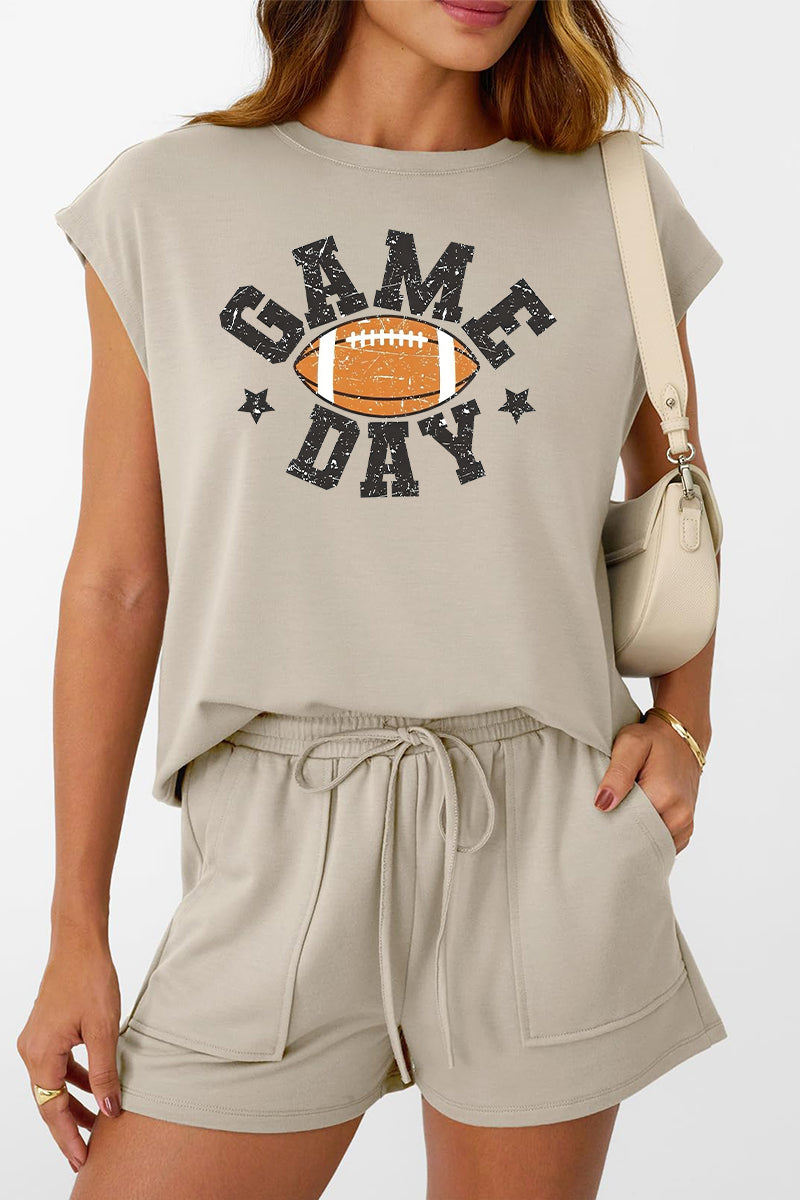 Football Game Day Set Women Oversized Sport Outfit