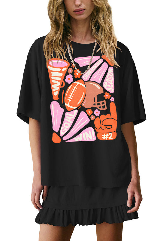 Game Day Graphic Tee & Skirt Set Casual Trendy