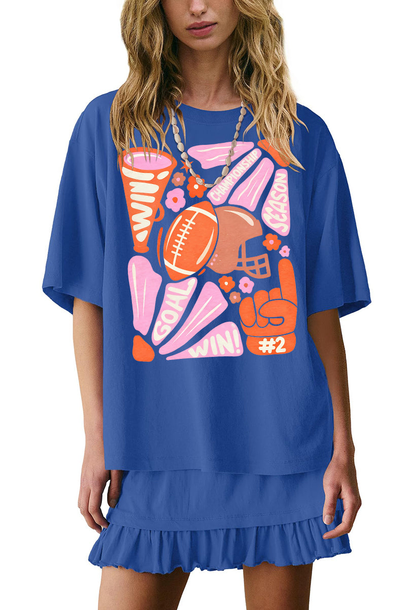 Game Day Graphic Tee & Skirt Set Casual Trendy