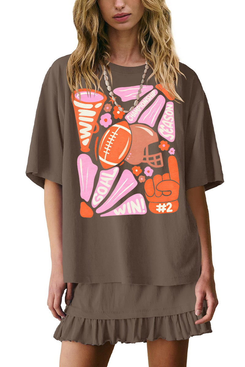 Game Day Graphic Tee & Skirt Set Casual Trendy