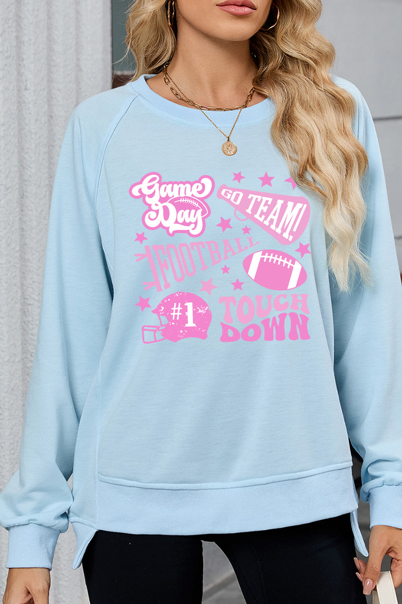 Football Sweatshirt Casual Game Day Spirit Top