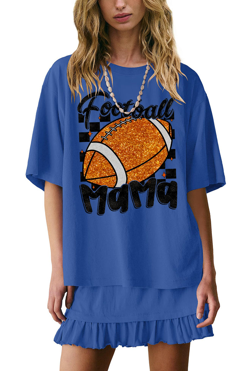 Football Graphic Skirt Set Game Day Oversized Trendy