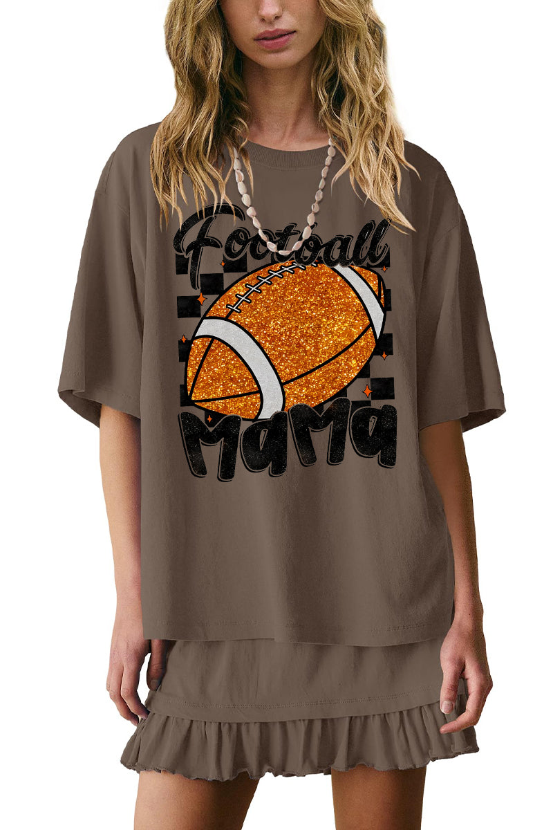 Football Graphic Skirt Set Game Day Oversized Trendy