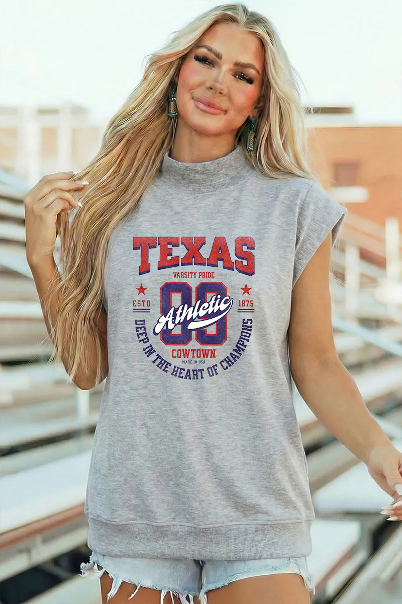 Texas Varsity Polyester Tee Casual Game Day Athletic